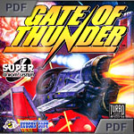 Gate of Thunder Turbografx-16 manual