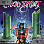 Ninja Spirit - TurboGrafx-16 manual